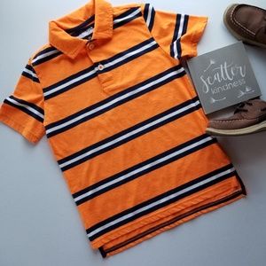 Arizona striped polo (orange/navy)